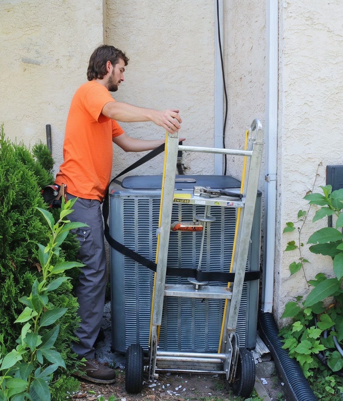replacing and replacing old AC condenser