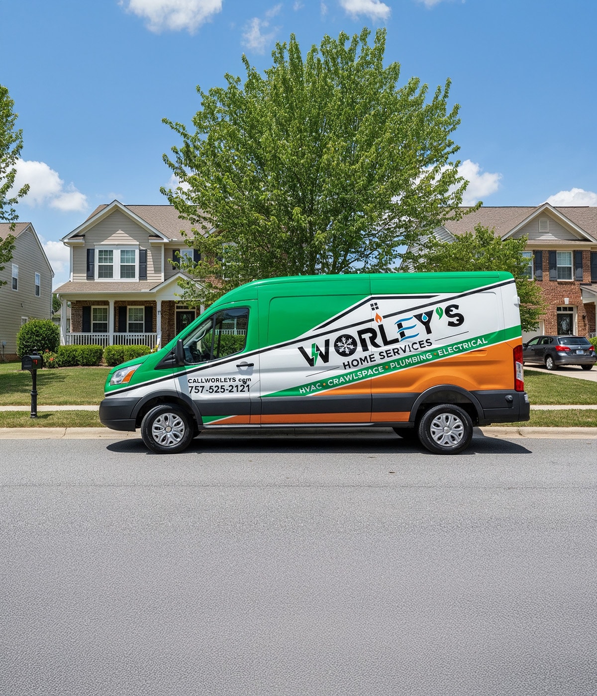 Worleys truck outside home