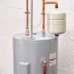 water heater close up view